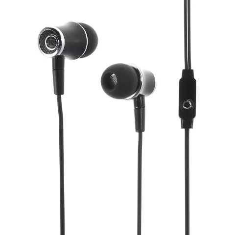 &Eacute;couteurs intra-auriculaires noir argent R21 Langsdom