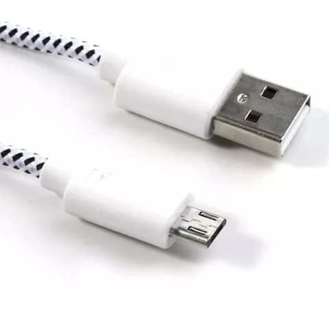 C&acirc;ble micro USB c&acirc;ble de charge en nylon 3 m&egrave;tres