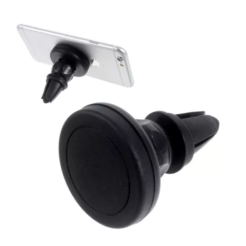 Grille de ventilation pour support de voiture magn&eacute;tique universel pour t&eacute;l&eacute;phone - convient compatible avec iPhone / Samsung - Noir