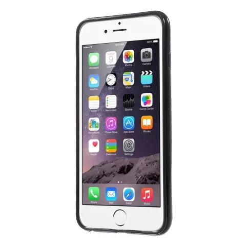 Coque coeurs en or noir la coque compatible avec iPhone 6 6s