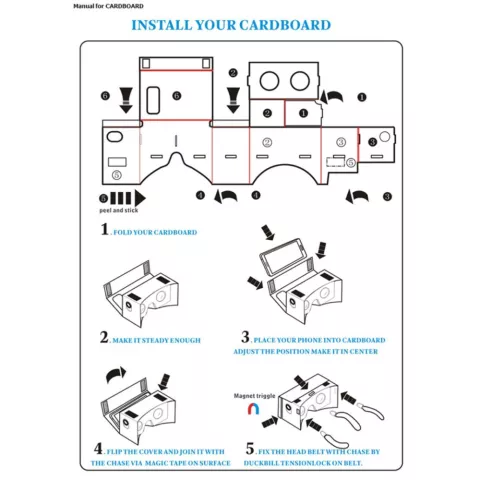 Construisez vos propres lunettes VR en carton - Lunettes NFC - Bandeau - DIY
