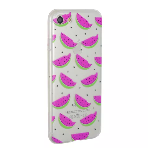 Coque transparente en silicone past&egrave;que, &eacute;tui compatible avec iPhone 7 8 SE 2020 SE 2022, past&egrave;que