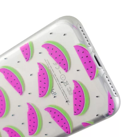 Coque silicone transparente past&egrave;que Coque iPhone 7 8 SE 2020 SE 2022 past&egrave;que