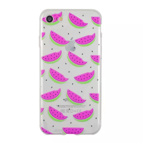 Coque transparente en silicone past&egrave;que, &eacute;tui compatible avec iPhone 7 8 SE 2020 SE 2022, past&egrave;que