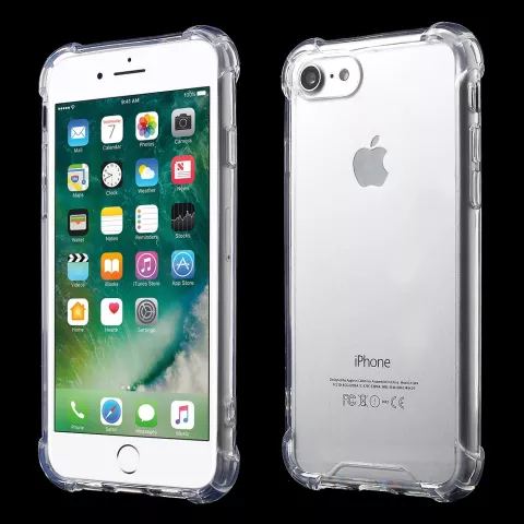 Coque de protection transparente en TPU transparent pour &eacute;tui iPhone 7 8 SE 2020 SE 2022