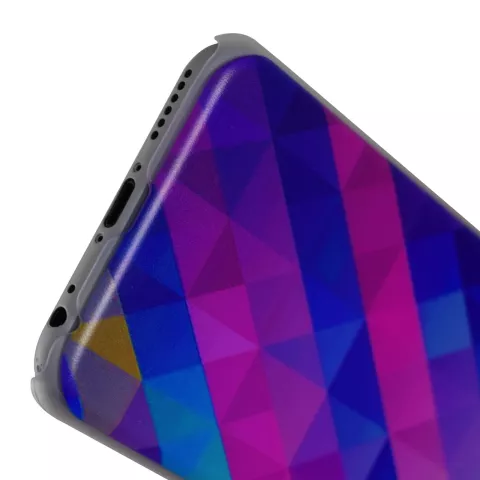Triangle bleu violet compatible avec la coque rigide iPhone 6 Plus 6s Plus