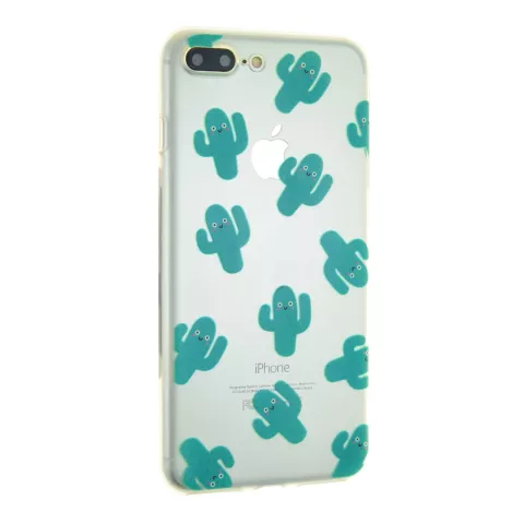 Coque transparente en TPU compatible avec iPhone 7 Plus 8 Plus