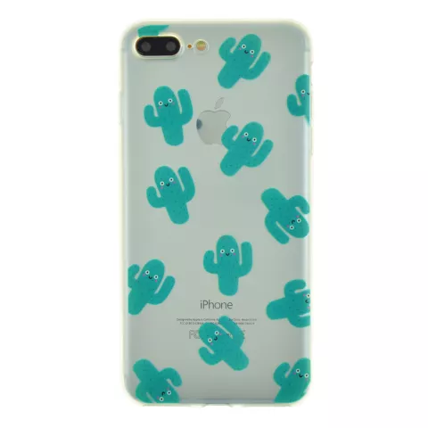 Coque transparente en TPU compatible avec iPhone 7 Plus 8 Plus