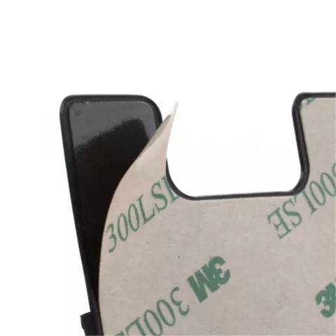 Porte-cartes de t&eacute;l&eacute;phone adh&eacute;sif en silicone Universal Cardholder - Noir