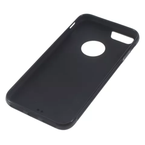 Coque anti-gravit&eacute; pour selfie mains libres, noire, compatible avec iPhone 7 8, rev&ecirc;tement nano