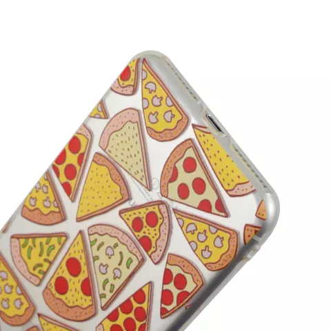 Coque transparente Pizza compatible avec iPhone 7 Plus 8 Plus Coque transparente