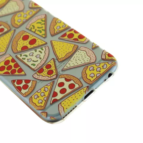 &Eacute;tui &agrave; pizza transparent compatible avec iPhone 6 Plus 6s Plus, housse en TPU
