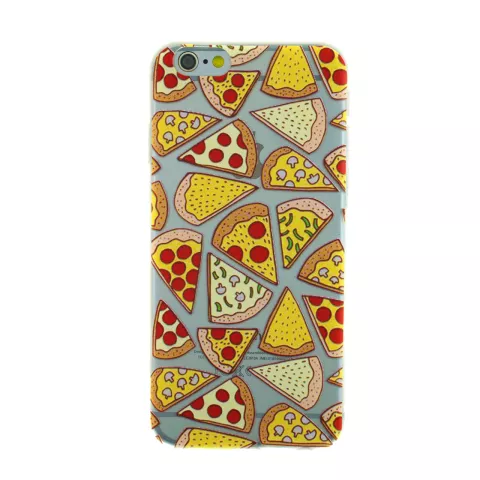 &Eacute;tui &agrave; pizza transparent compatible avec iPhone 6 Plus 6s Plus, housse en TPU