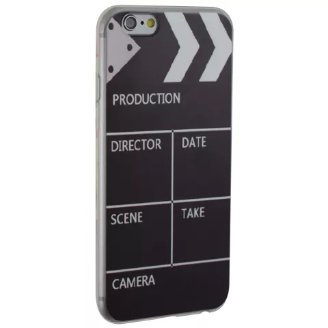 Coque iPhone 6 Plus 6s Plus en silicone Clapperboard