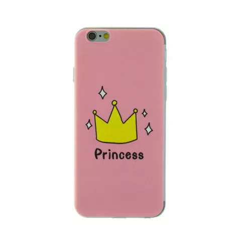Rose Amsterdam Princess iPhone 6 6s cas &eacute;tui couvercle de la couronne