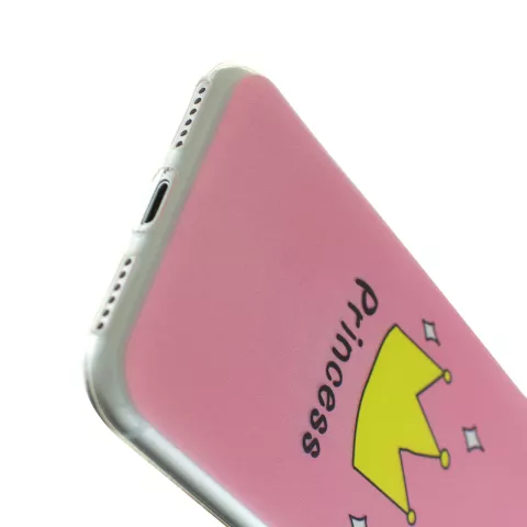 Housse de protection en silicone rose pour princesse Amsterdam iPhone 7 8 SE 2020 SE 2022
