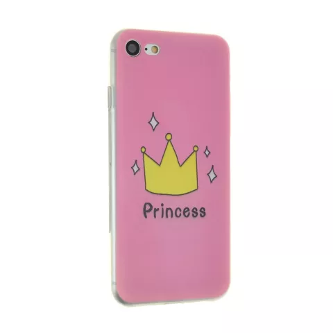 Coque en silicone rose Amsterdam Princess compatible avec iPhone 7 8 SE 2020 SE 2022