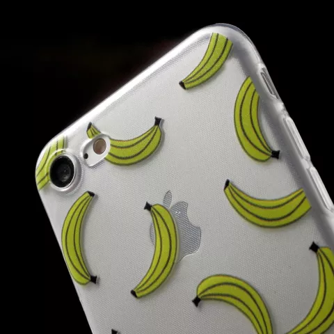 Coque banane transparente compatible avec iPhone 7 8 SE 2020 SE 2022, coque fruit&eacute;e