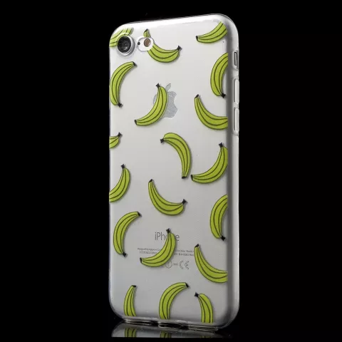Coque banane transparente compatible avec iPhone 7 8 SE 2020 SE 2022, coque fruit&eacute;e
