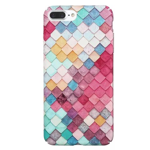Coque rigide &agrave; &eacute;cailles color&eacute;es la coque compatible avec iPhone 7 Plus 8 Plus