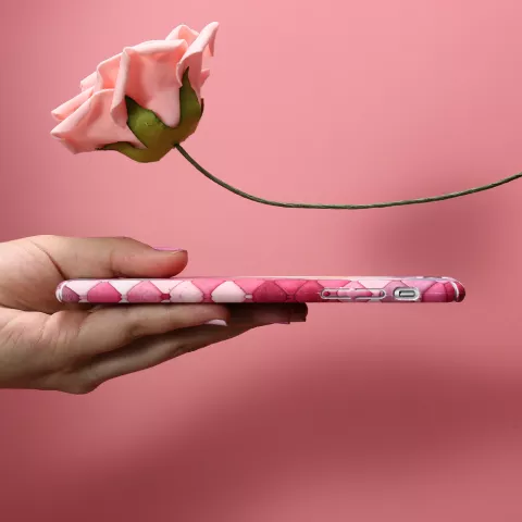 Coque rigide &agrave; &eacute;cailles color&eacute;es la coque compatible avec iPhone 7 Plus 8 Plus