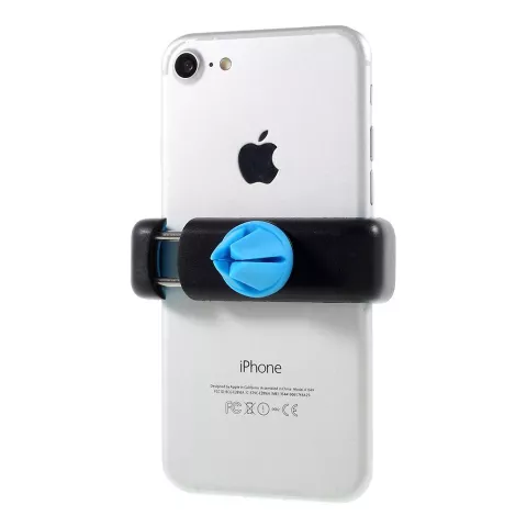 Support voiture universel grille d&#039;a&eacute;ration support t&eacute;l&eacute;phone bleu