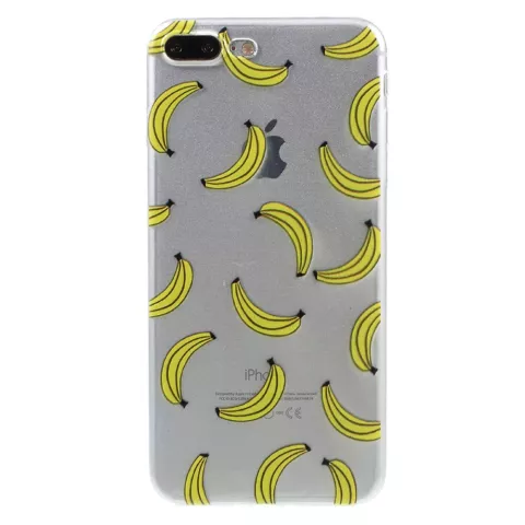 Banane transparente compatible avec iPhone 7 Plus 8 Plus, coque banane fruit