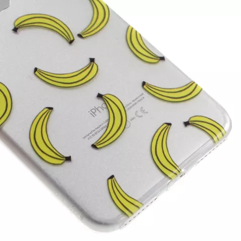 Banane transparente compatible avec iPhone 7 Plus 8 Plus, coque banane fruit