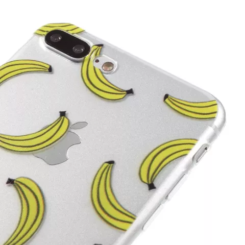 Banane transparente compatible avec iPhone 7 Plus 8 Plus, coque banane fruit
