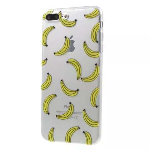 Banane transparente compatible avec iPhone 7 Plus 8 Plus, coque banane fruit