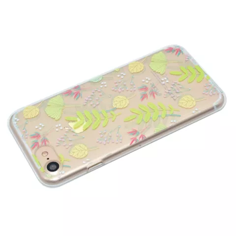 Feuille d&#039;automne transparente compatible avec iPhone 7 8 SE 2020 SE 2022, coque en TPU