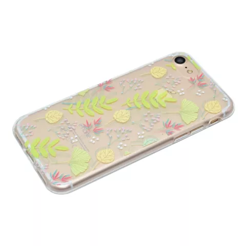 Feuille d&#039;automne transparente compatible avec iPhone 7 8 SE 2020 SE 2022, coque en TPU
