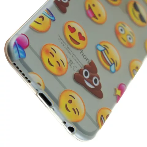 Emoji Transparent iPhone 6 Plus 6s Plus Housse Etui Smiley