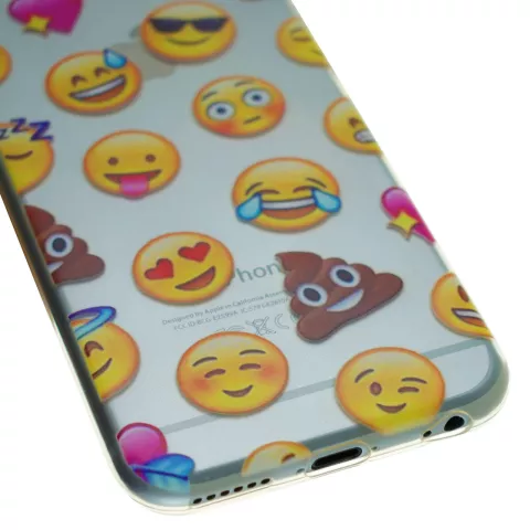 Emoji transparent compatible avec iPhone 6 Plus 6s Plus coque coque smiley