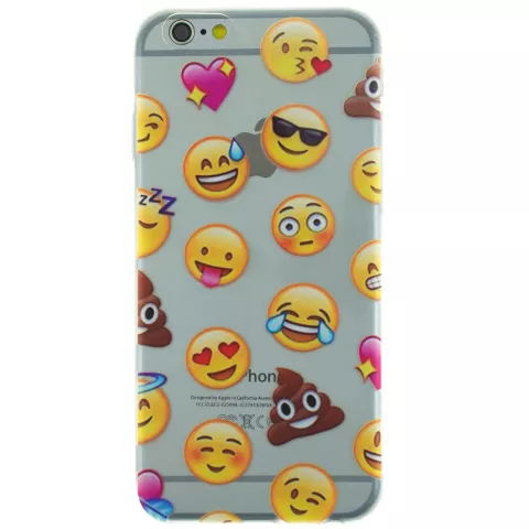 Emoji Transparent iPhone 6 Plus 6s Plus Housse Etui Smiley