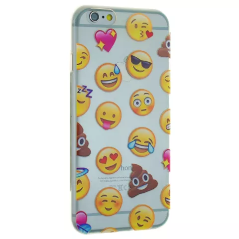 Emoji transparent compatible avec iPhone 6 Plus 6s Plus coque coque smiley