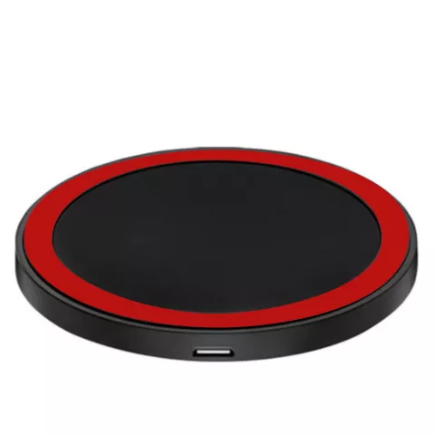 Tapis de chargement Qi universel sans fil avec anneau noir et rouge