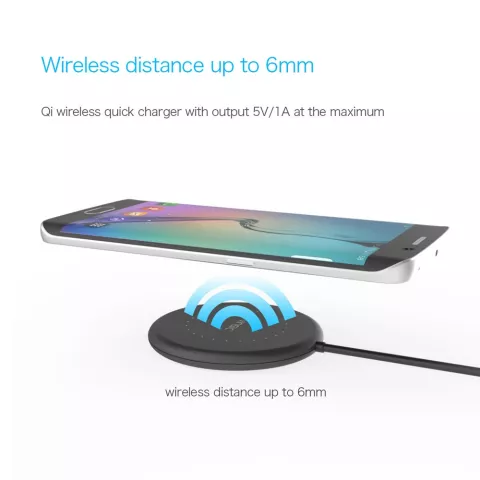 Vinsic Qi Chargeur universel sans fil noir