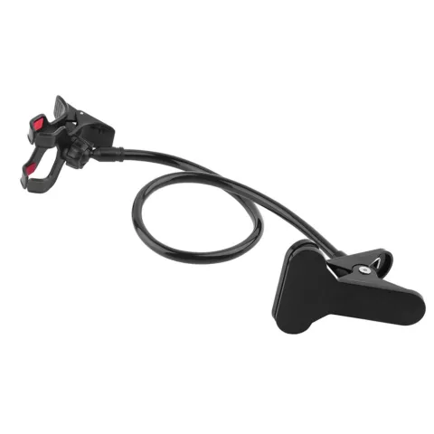 Tr&eacute;pied de support de t&eacute;l&eacute;phone &agrave; pince de bras de table noir universel