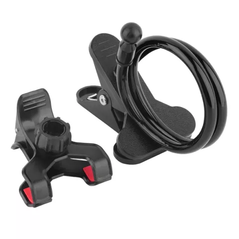 Tr&eacute;pied de support de t&eacute;l&eacute;phone &agrave; pince de bras de table noir universel