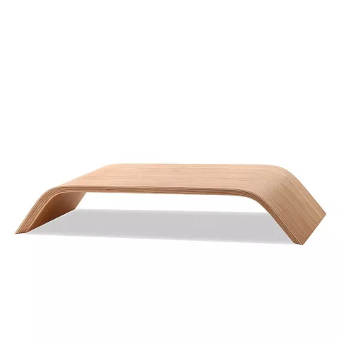 Le moniteur en bois de bambou SAMDI Design augmente l&#039;&eacute;cran iMac standard