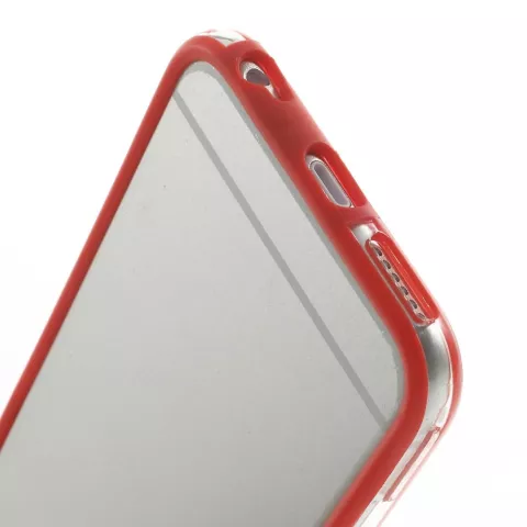 Coque pare-chocs rouge la coque compatible avec iPhone 6 6s