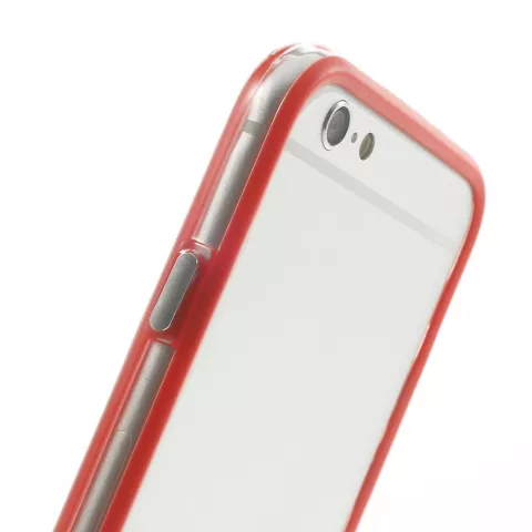 Coque pare-chocs rouge la coque compatible avec iPhone 6 6s