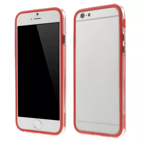 Coque pare-chocs rouge la coque compatible avec iPhone 6 6s