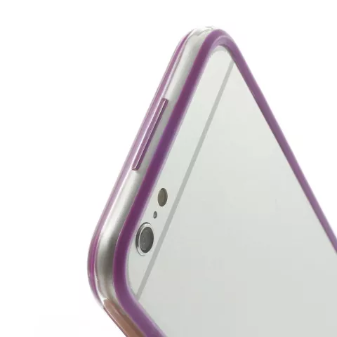 Coque pare-chocs violette la coque compatible avec iPhone 6 6s