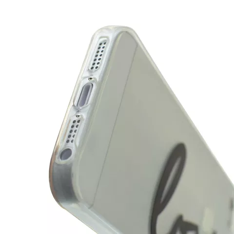 Coque transparente en TPU compatible avec iPhone 5 5s SE 2016 love cover