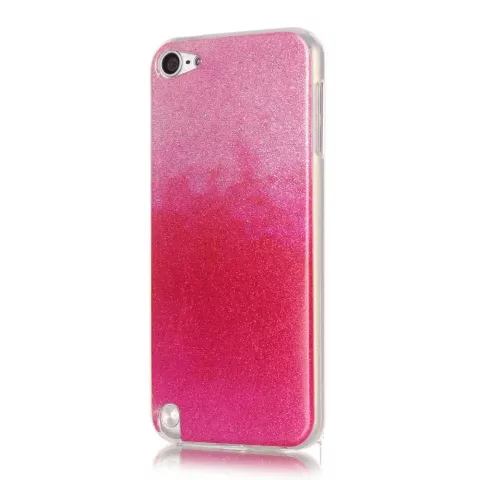 &Eacute;tui &agrave; paillettes rose ombr&eacute; compatible avec iPod Touch 5 6 7 &eacute;tui en TPU