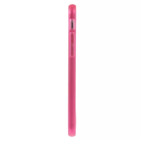 Coque bumper transparente rose compatible avec iPhone 6 6s
