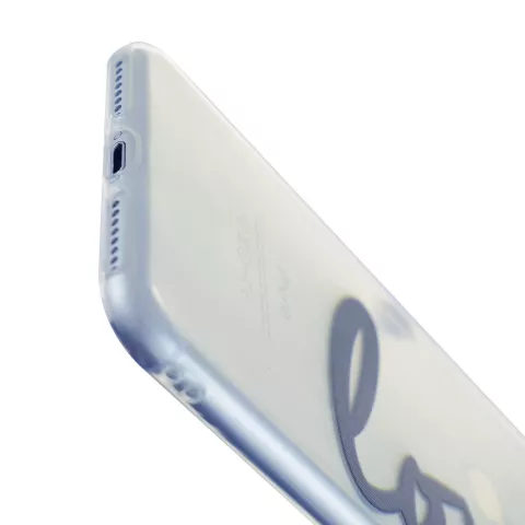 Love Case Coque transparente compatible avec iPhone 7 Plus 8 Plus Coque transparente TPU