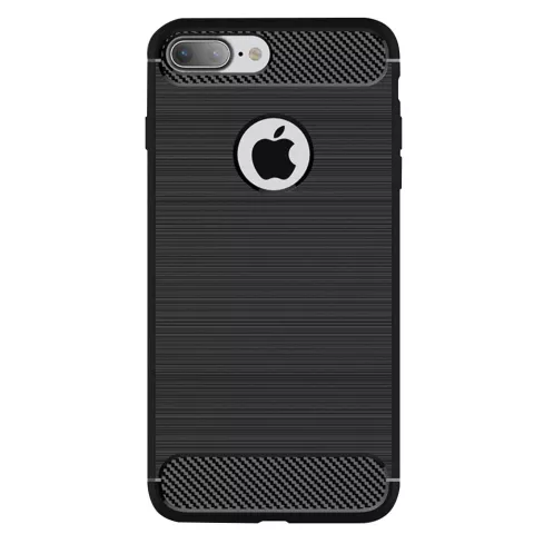 Coque TPU iPhone 7 Plus 8 Plus Black Carbon Armor